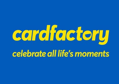 Cardfactory logostrapline Yellow Blue BG